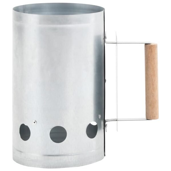 vidaXL Charcoal Grill Chimney Starter Galvanised Steel - Image 2